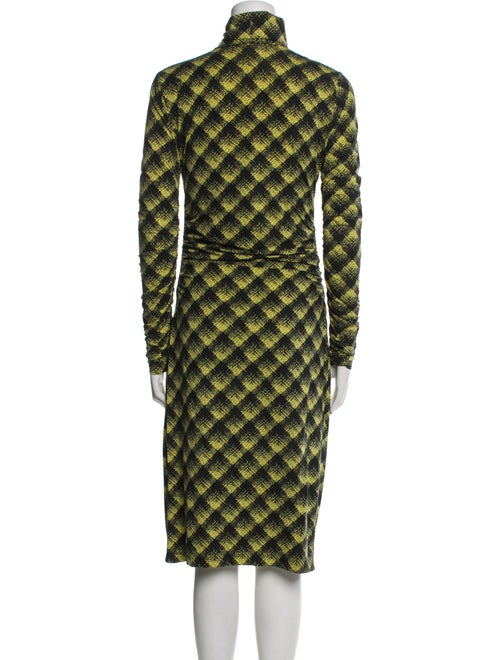 Proenza Schouler White Label Plaid Print Midi Length Dress