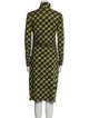 Proenza Schouler White Label Plaid Print Midi Length Dress