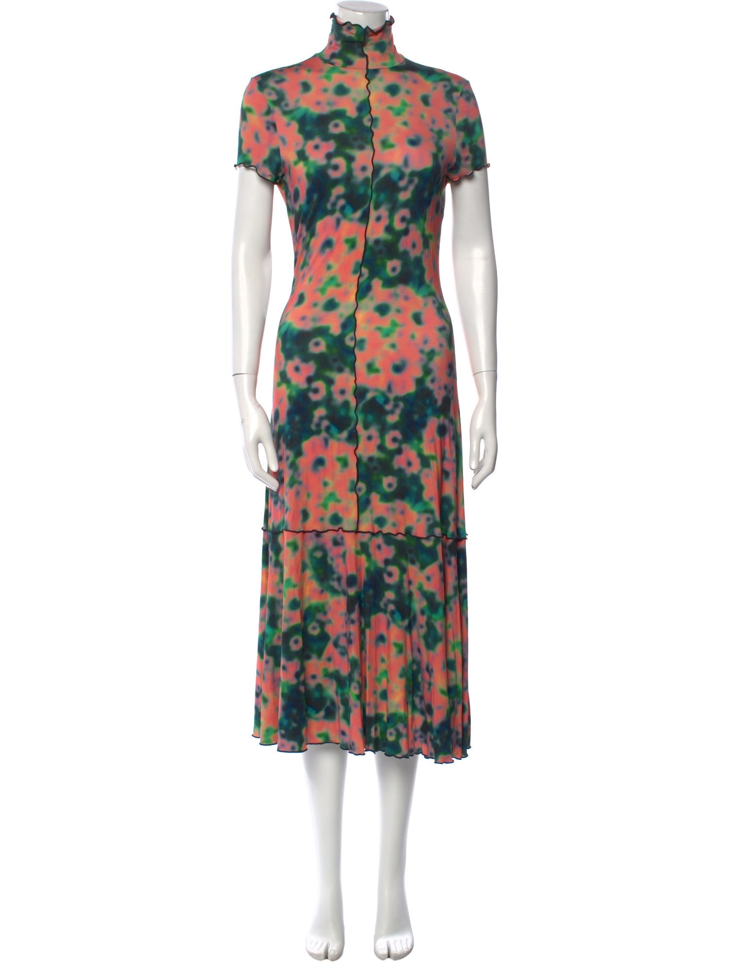 Proenza Schouler White Label Floral Print Long Dress