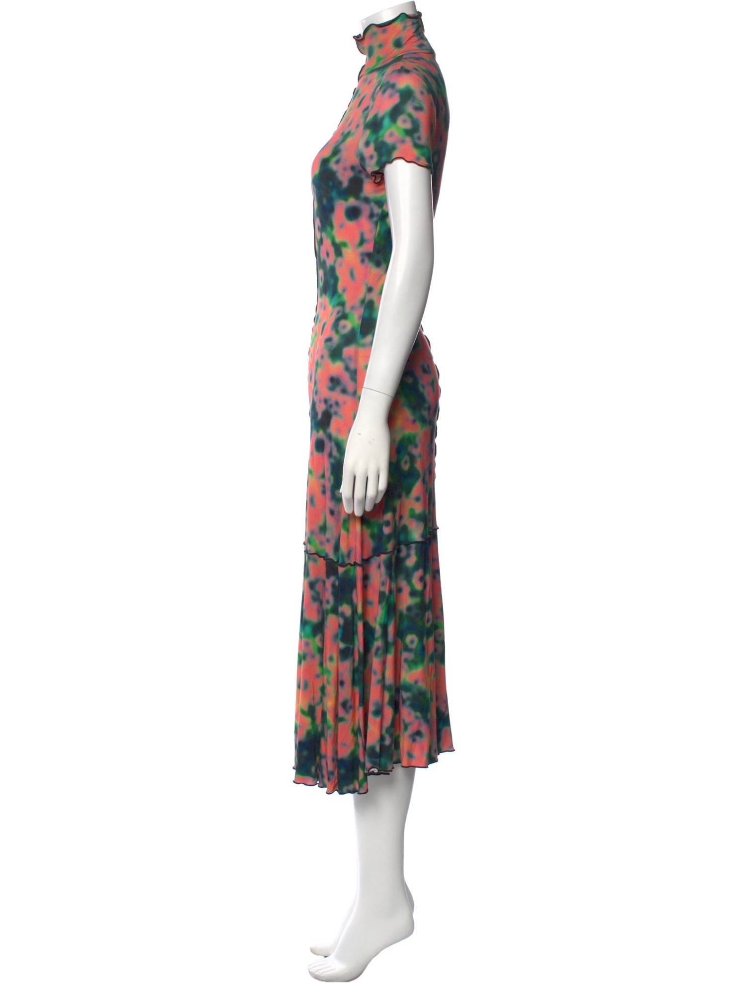 Proenza Schouler White Label Floral Print Long Dress
