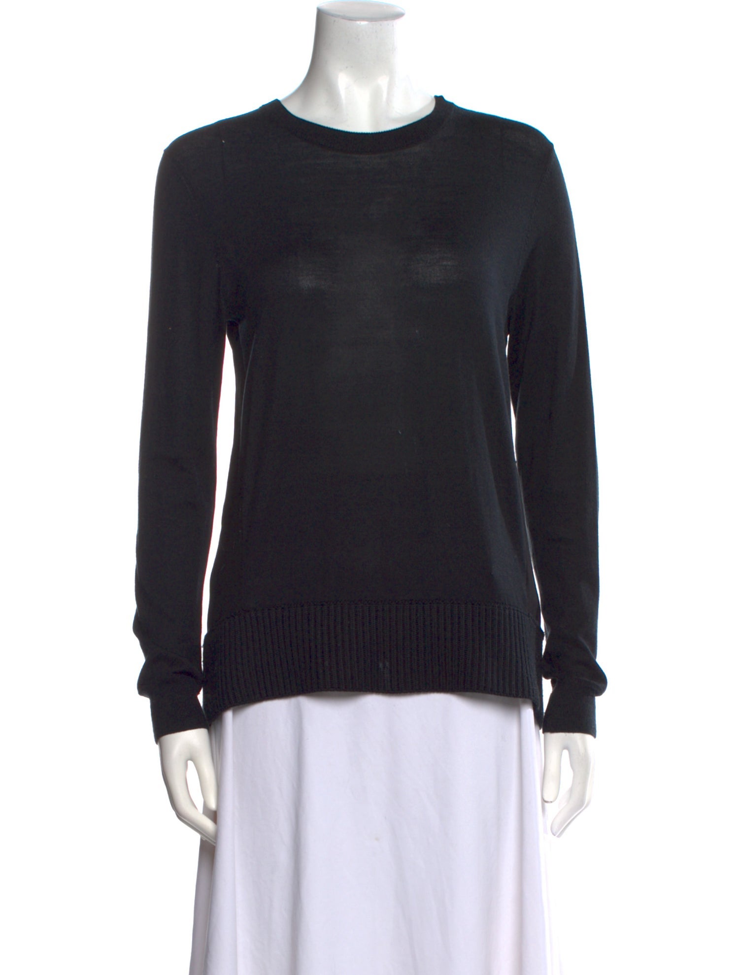 Proenza Schouler White Label Silk Scoop Neck Sweater
