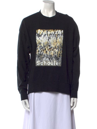 Proenza Schouler White Label Graphic Print Crew Neck Sweatshirt