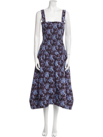 Proenza Schouler White Label Dresses Floral Print Midi Length Dress XS