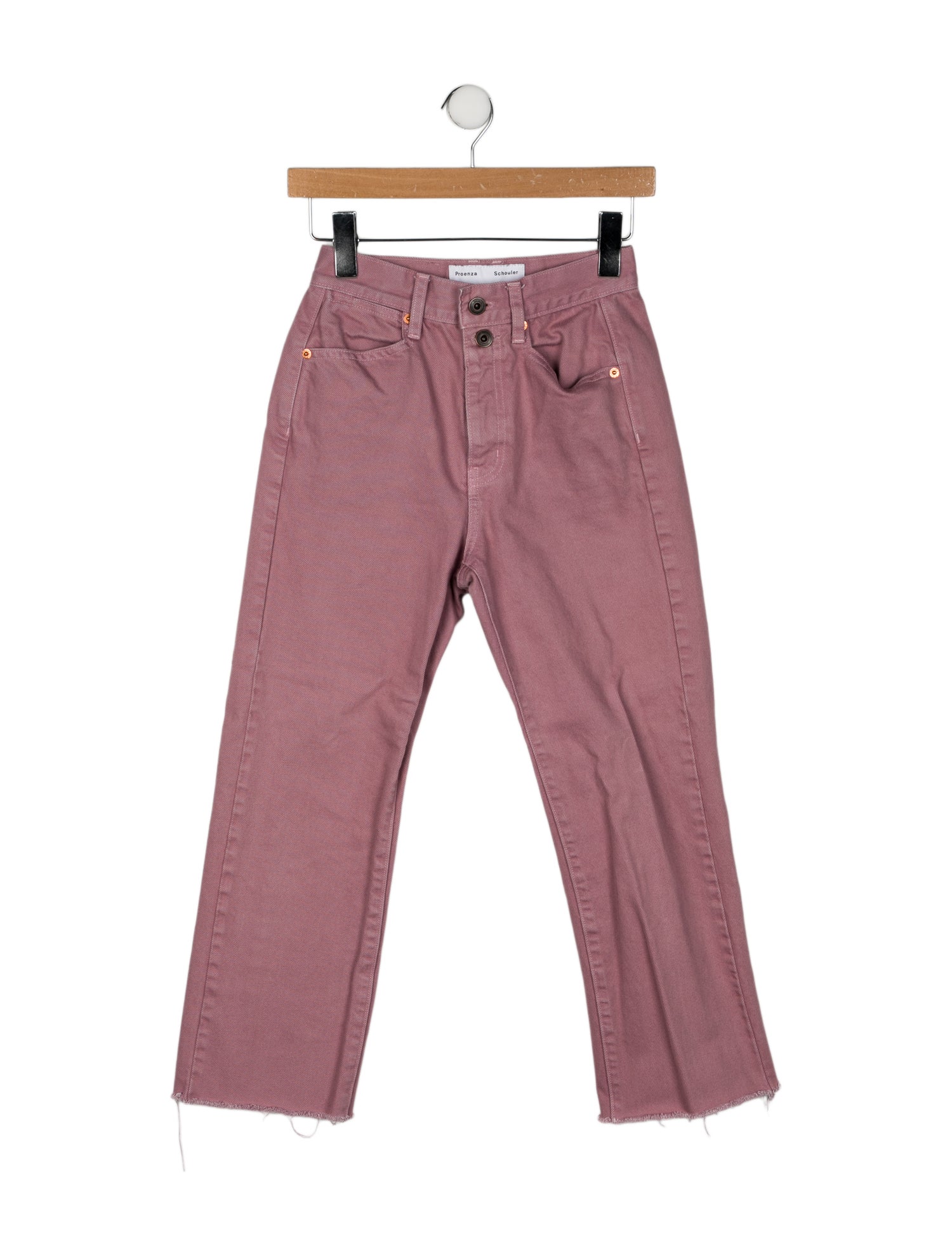 Proenza Schouler White Label Mid-Rise Straight Leg Jeans