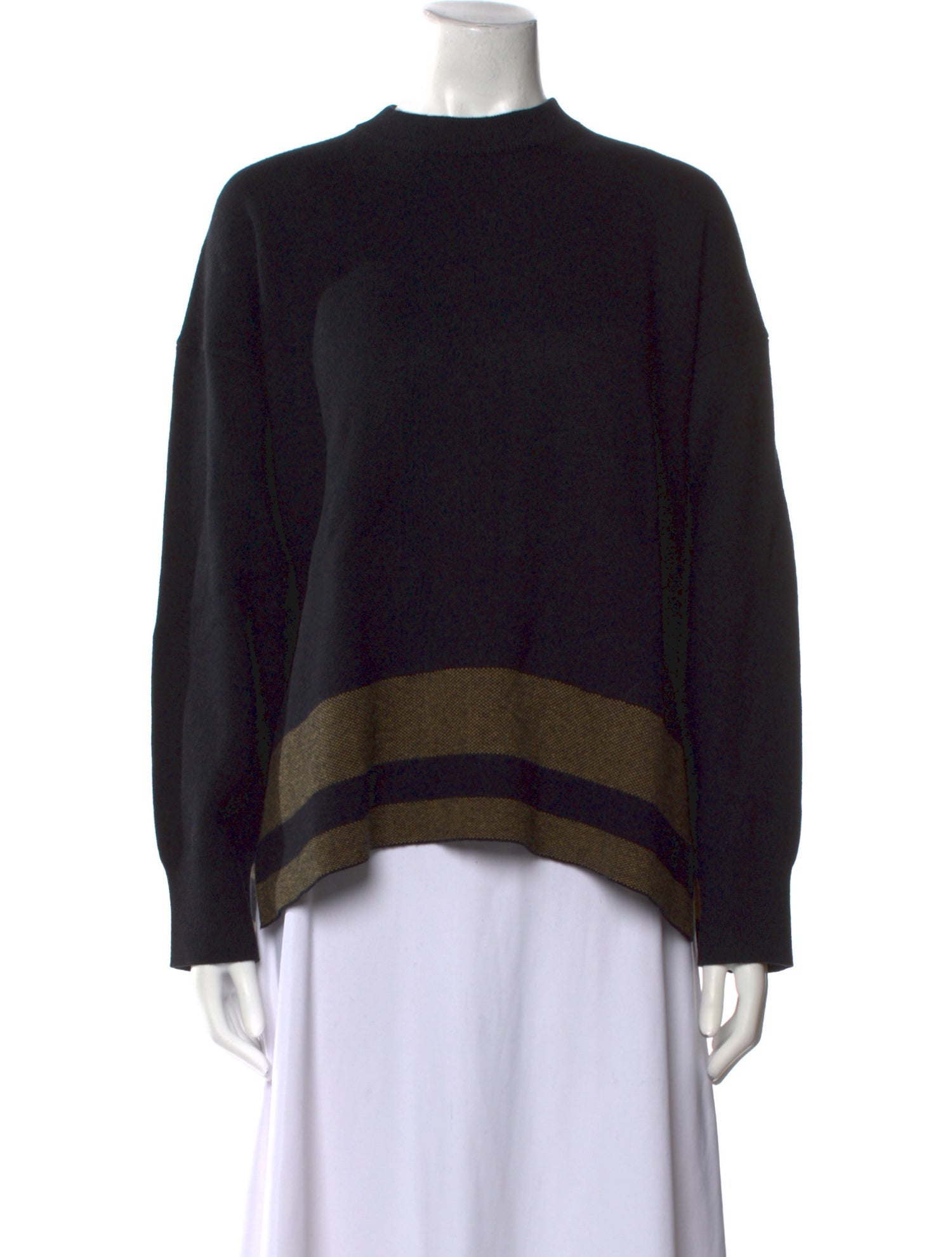 Proenza Schouler White Label Striped Crew Neck Sweater