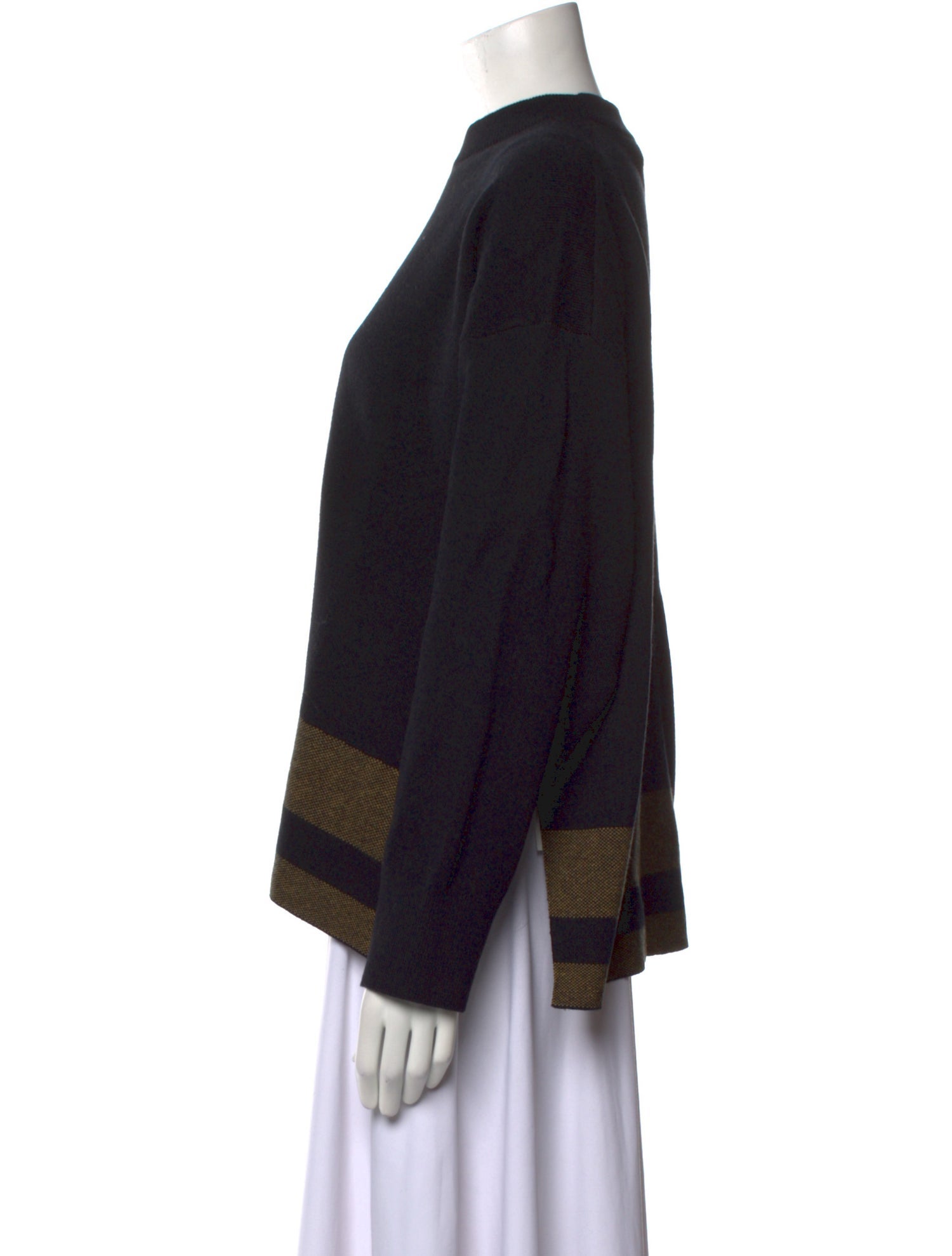 Proenza Schouler White Label Striped Crew Neck Sweater