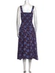 Proenza Schouler White Label Floral Print Long Dress