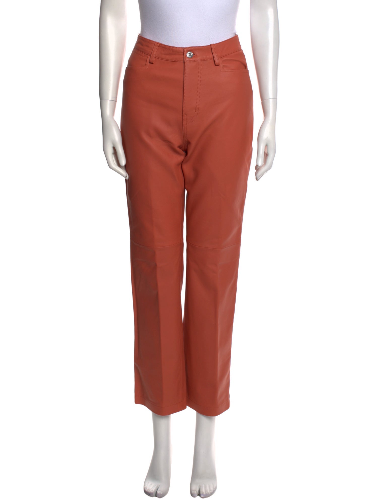 Proenza Schouler White Label Leather Straight Leg Pants w/ Tags