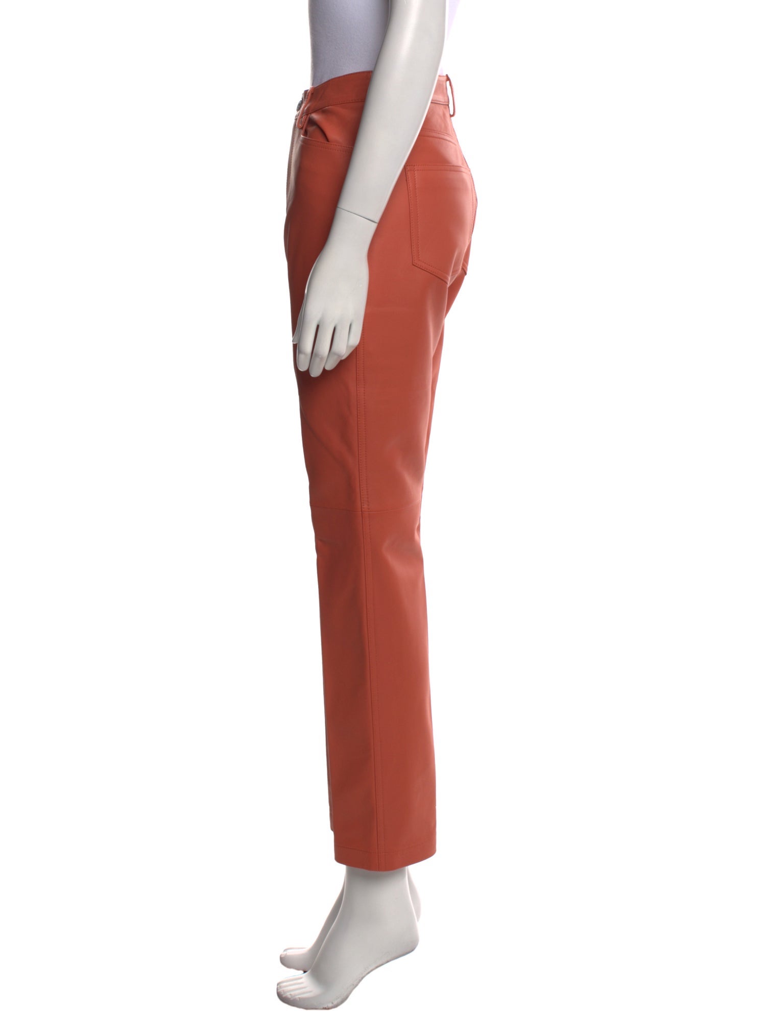 Proenza Schouler White Label Leather Straight Leg Pants w/ Tags