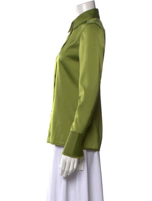 Proenza Schouler White Label Long Sleeve Button-Up Top