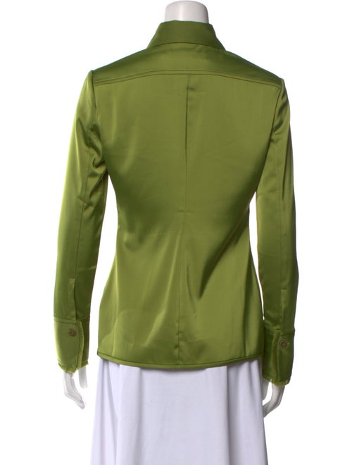 Proenza Schouler White Label Long Sleeve Button-Up Top