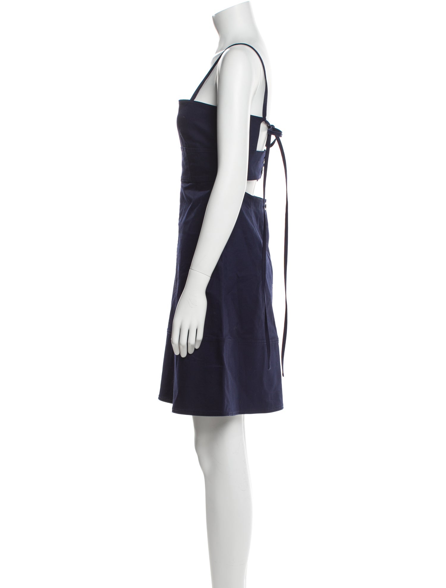 Proenza Schouler White Label Square Neckline Mini Dress