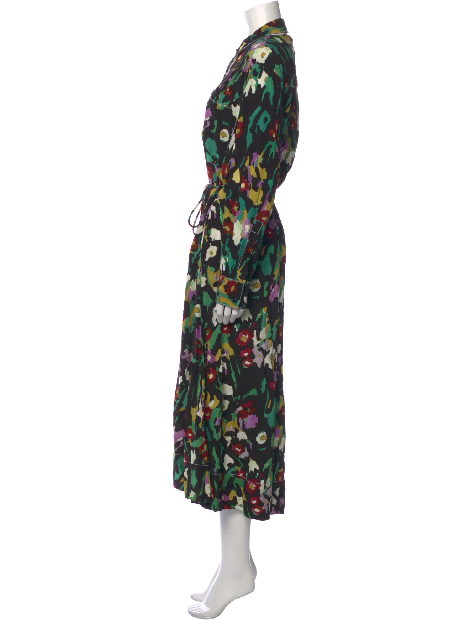 Proenza Schouler White Label Floral Print Long Dress