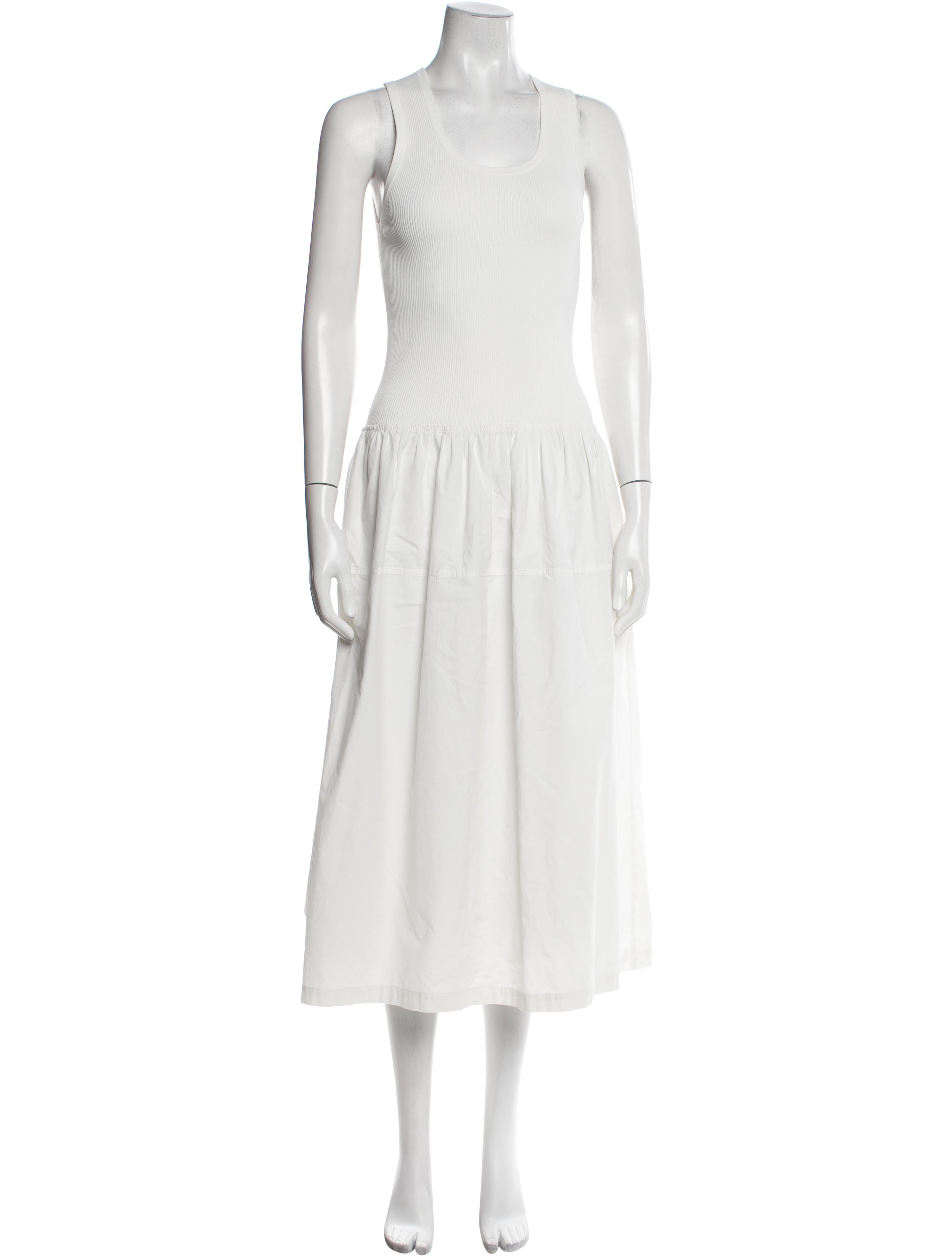 Proenza Schouler White Label Square Neckline Long Dress