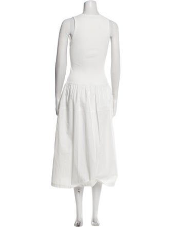 Proenza Schouler White Label Square Neckline Long Dress