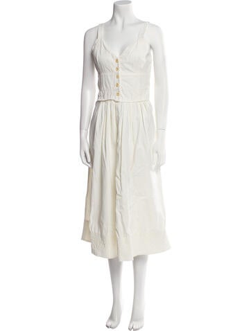 Proenza Schouler White Label Dresses V-Neck Long Dress M