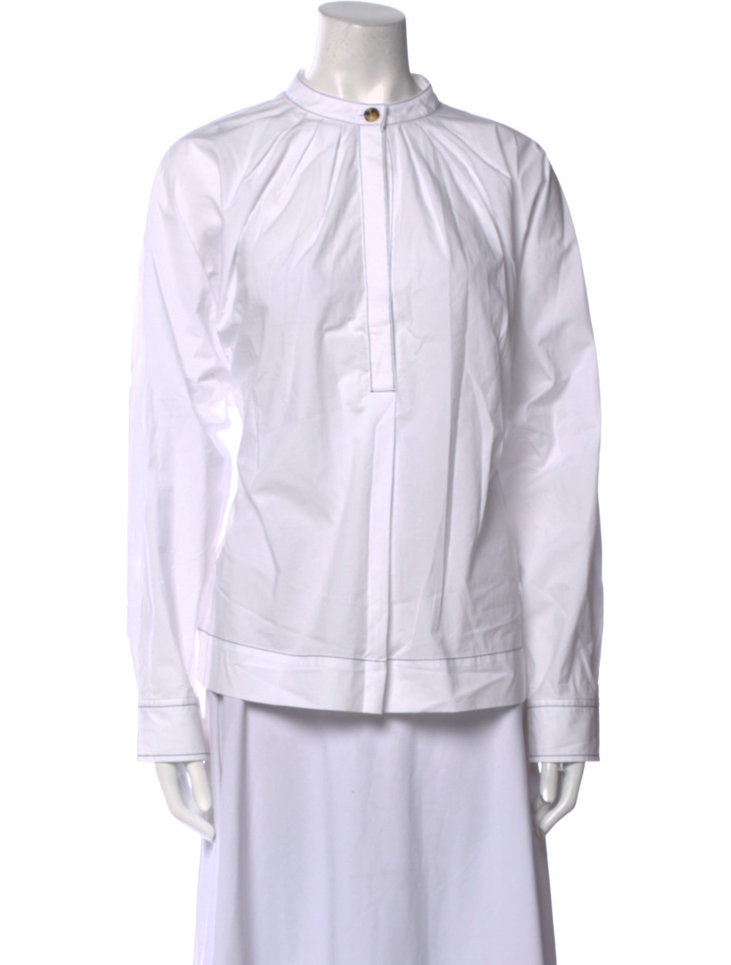 Proenza Schouler White Label Mock Neck Long Sleeve Blouse w/ Tags