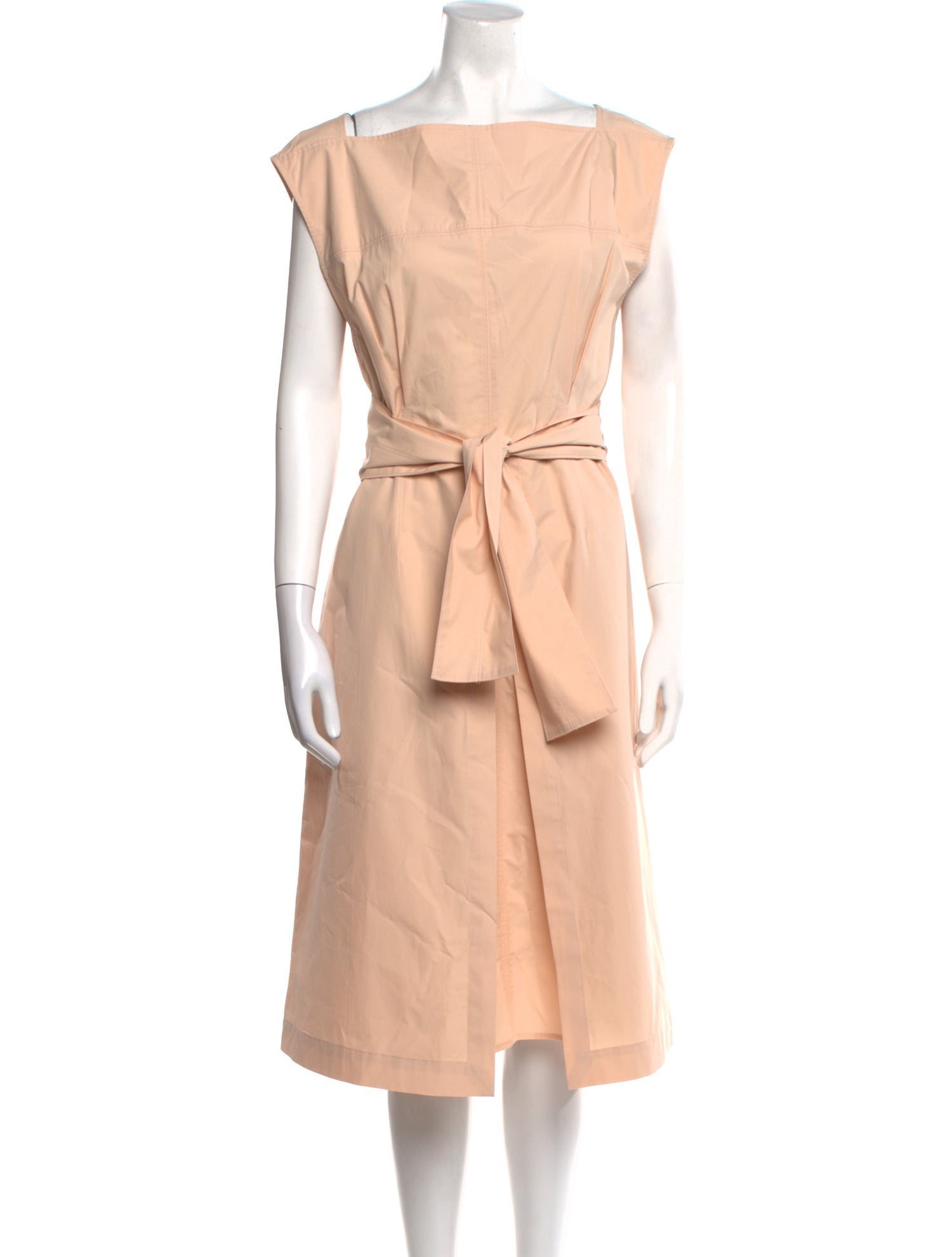 Proenza Schouler White Label Square Neckline Midi Length Dress