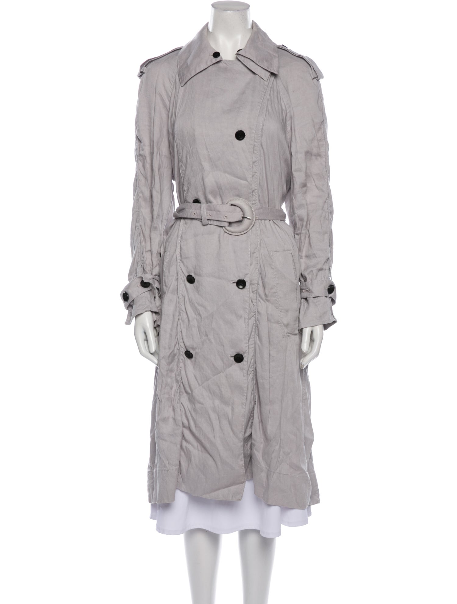 Proenza Schouler White Label Linen Trench Coat