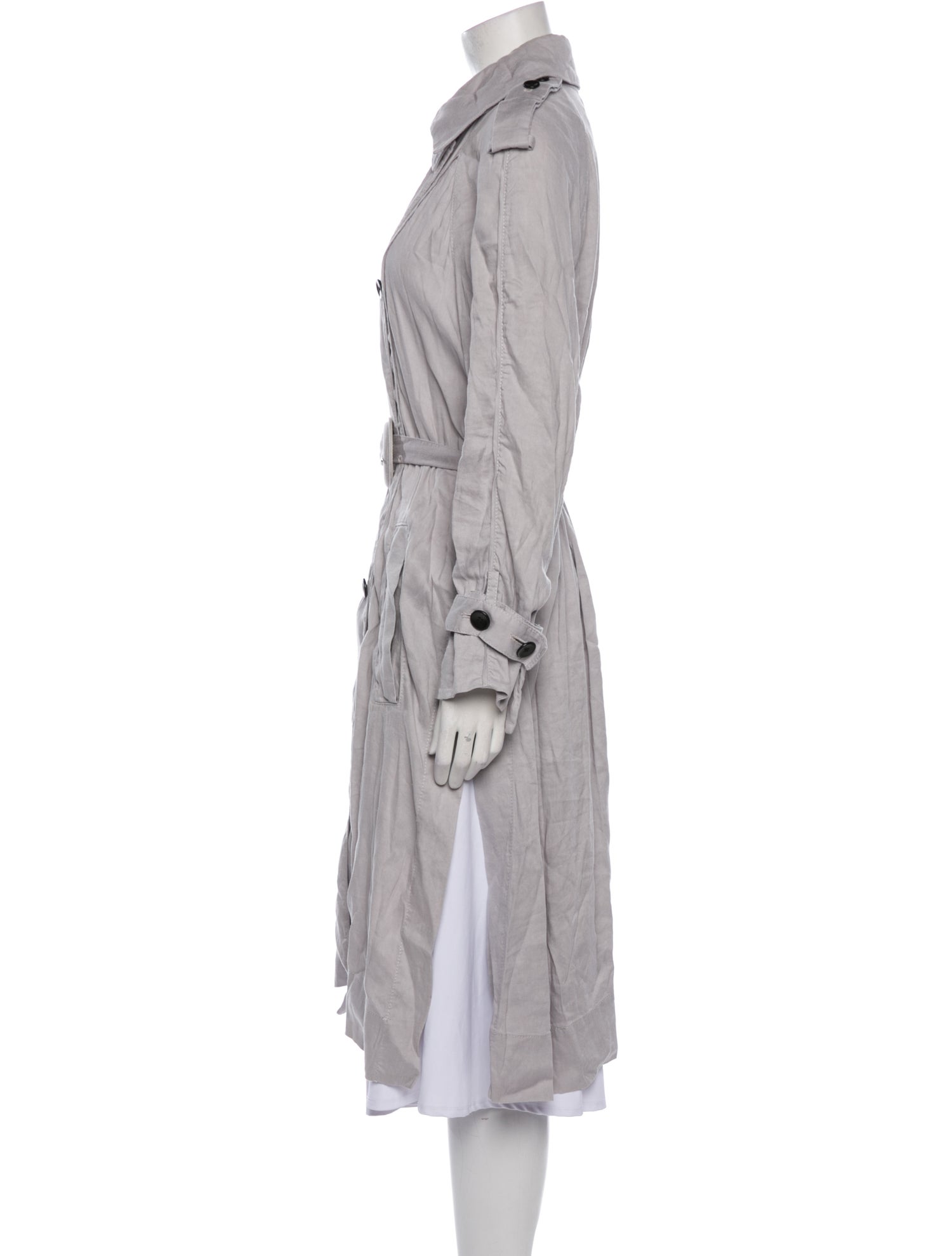 Proenza Schouler White Label Linen Trench Coat