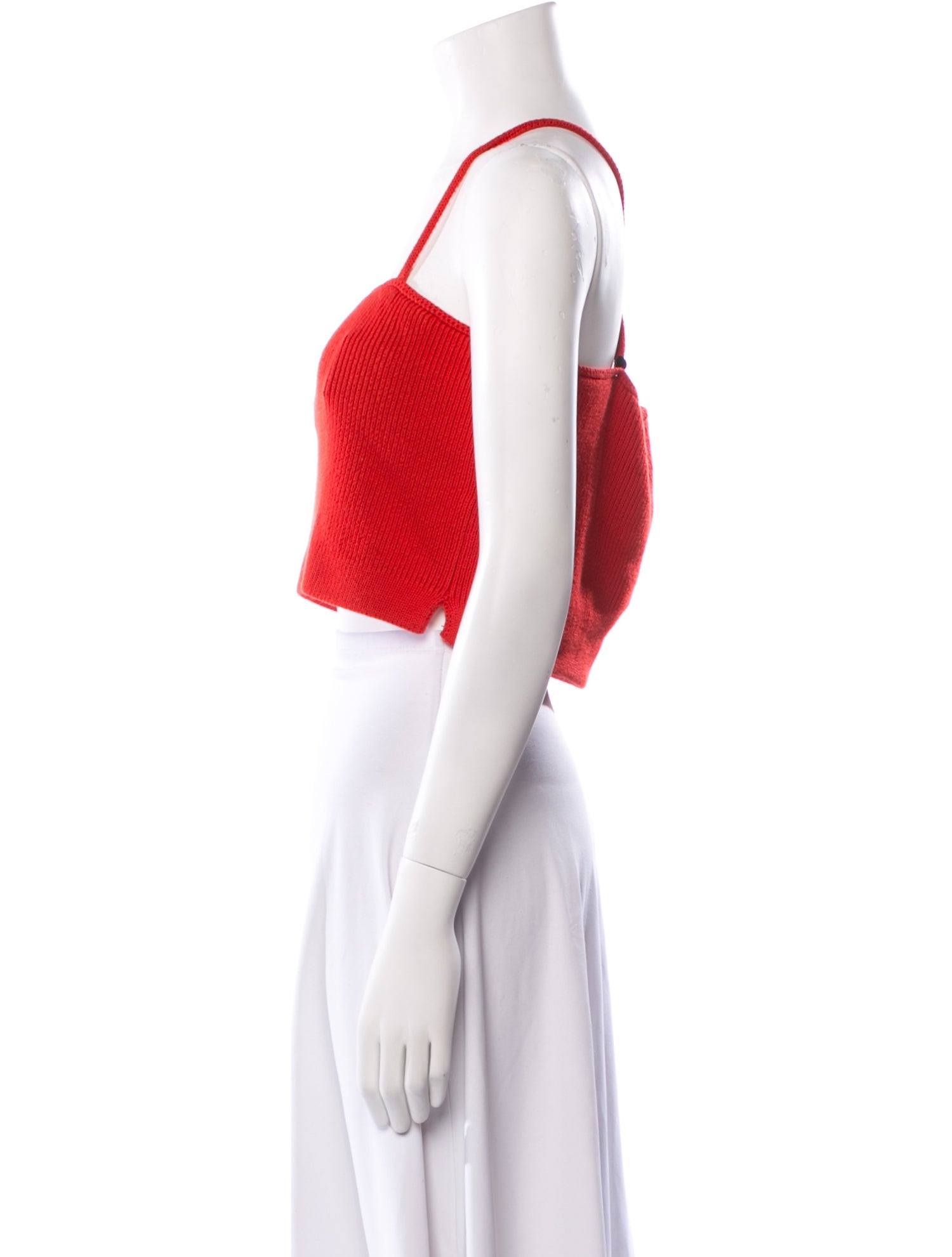 Proenza Schouler White Label Square Neckline Sleeveless Crop Top
