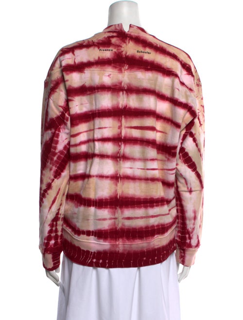 Proenza Schouler White Label Tie-Dye Print Crew Neck Blouse