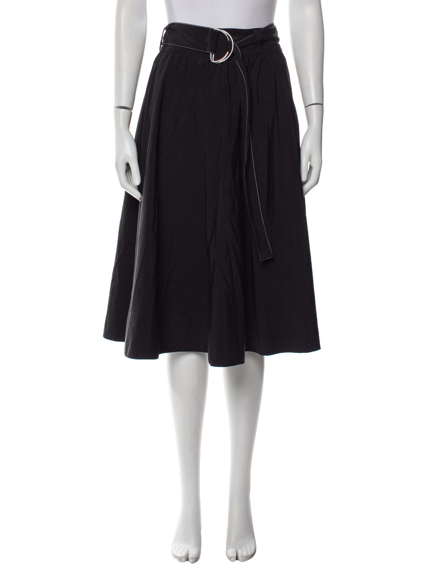 Proenza Schouler White Label Pleated Accents Knee-Length Skirt