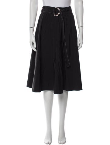 Proenza Schouler White Label Skirts Pleated Accents Knee-Length Skirt L