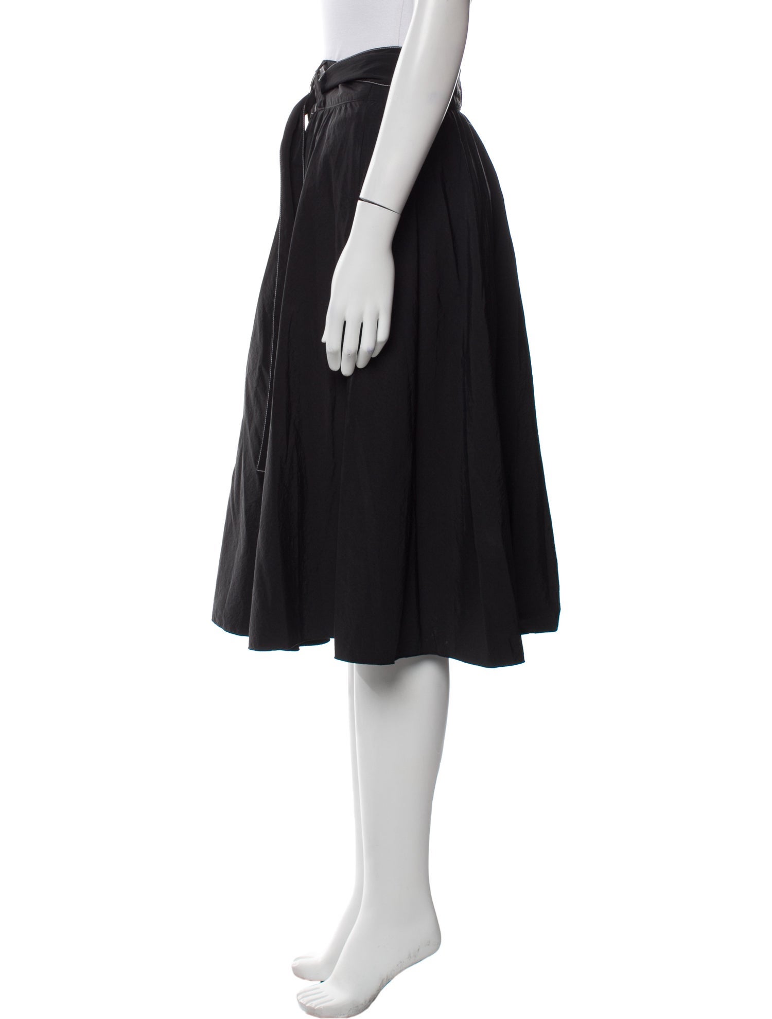 Proenza Schouler White Label Pleated Accents Knee-Length Skirt