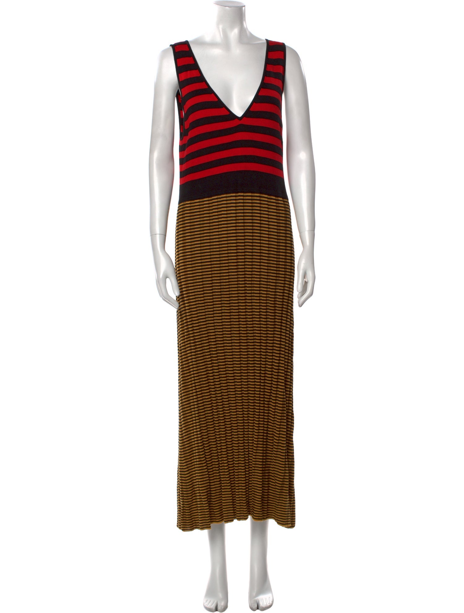 Proenza Schouler White Label Striped Long Dress