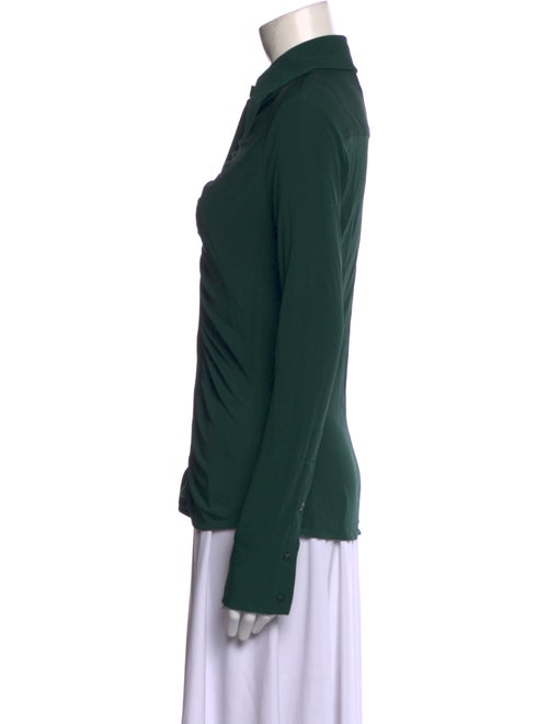 Proenza Schouler White Label Long Sleeve Button-Up Top