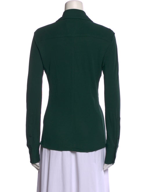 Proenza Schouler White Label Long Sleeve Button-Up Top