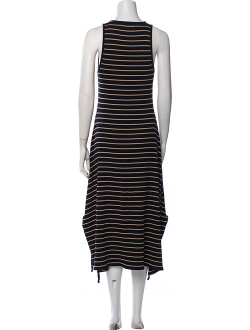 Proenza Schouler White Label Striped Midi Length Dress