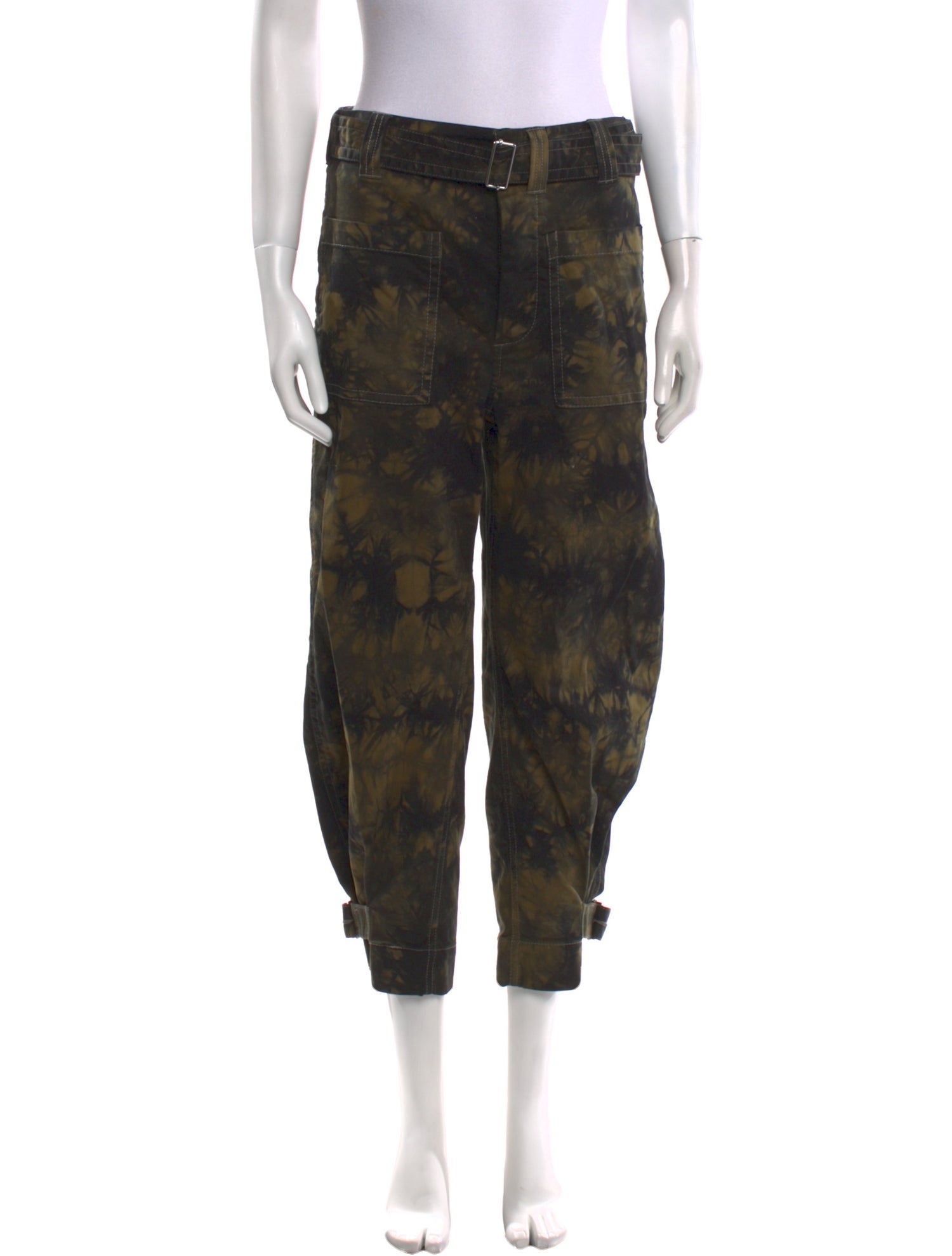 Proenza Schouler White Label Printed Straight Leg Pants