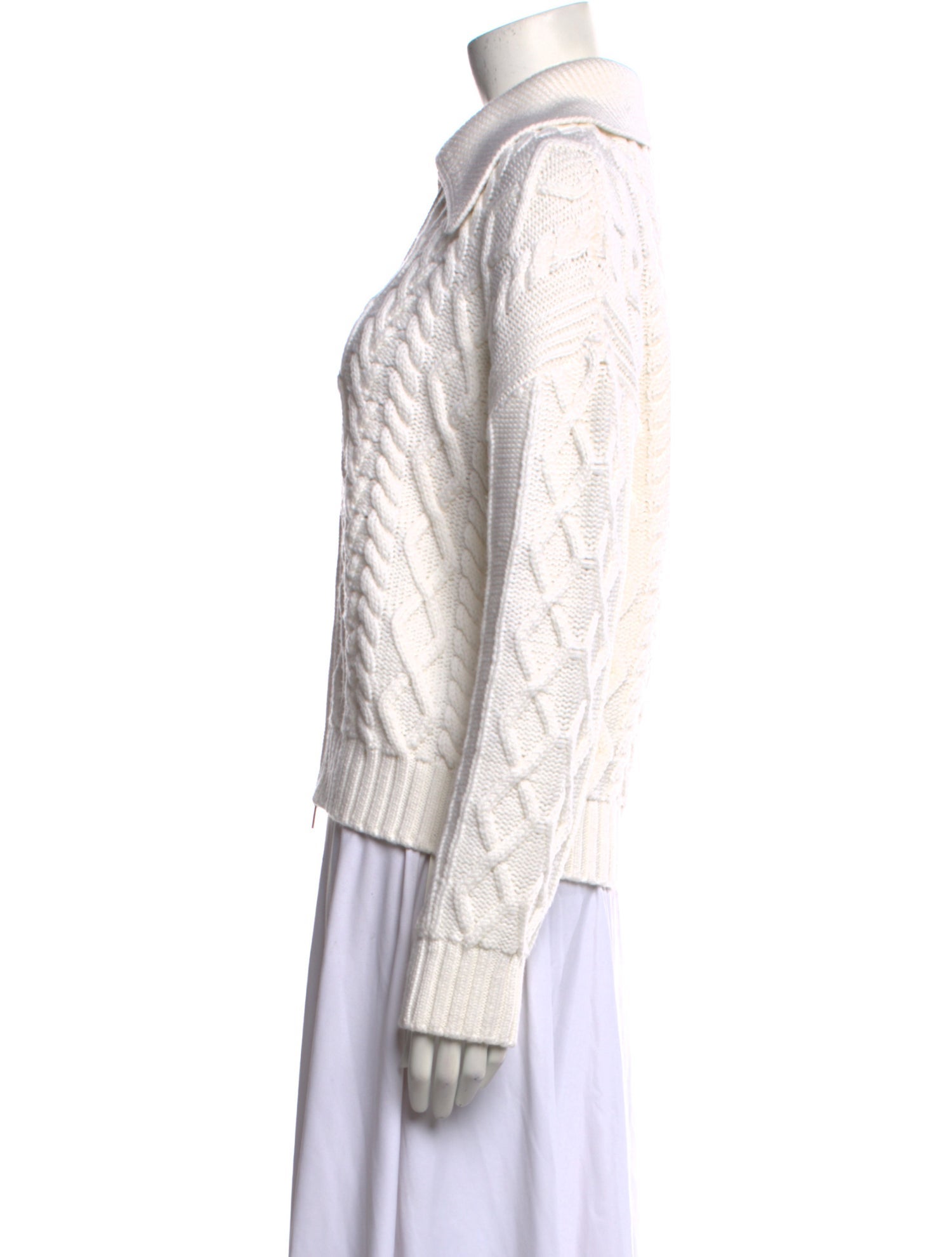 Proenza Schouler White Label Merino Wool Mock Neck Sweater