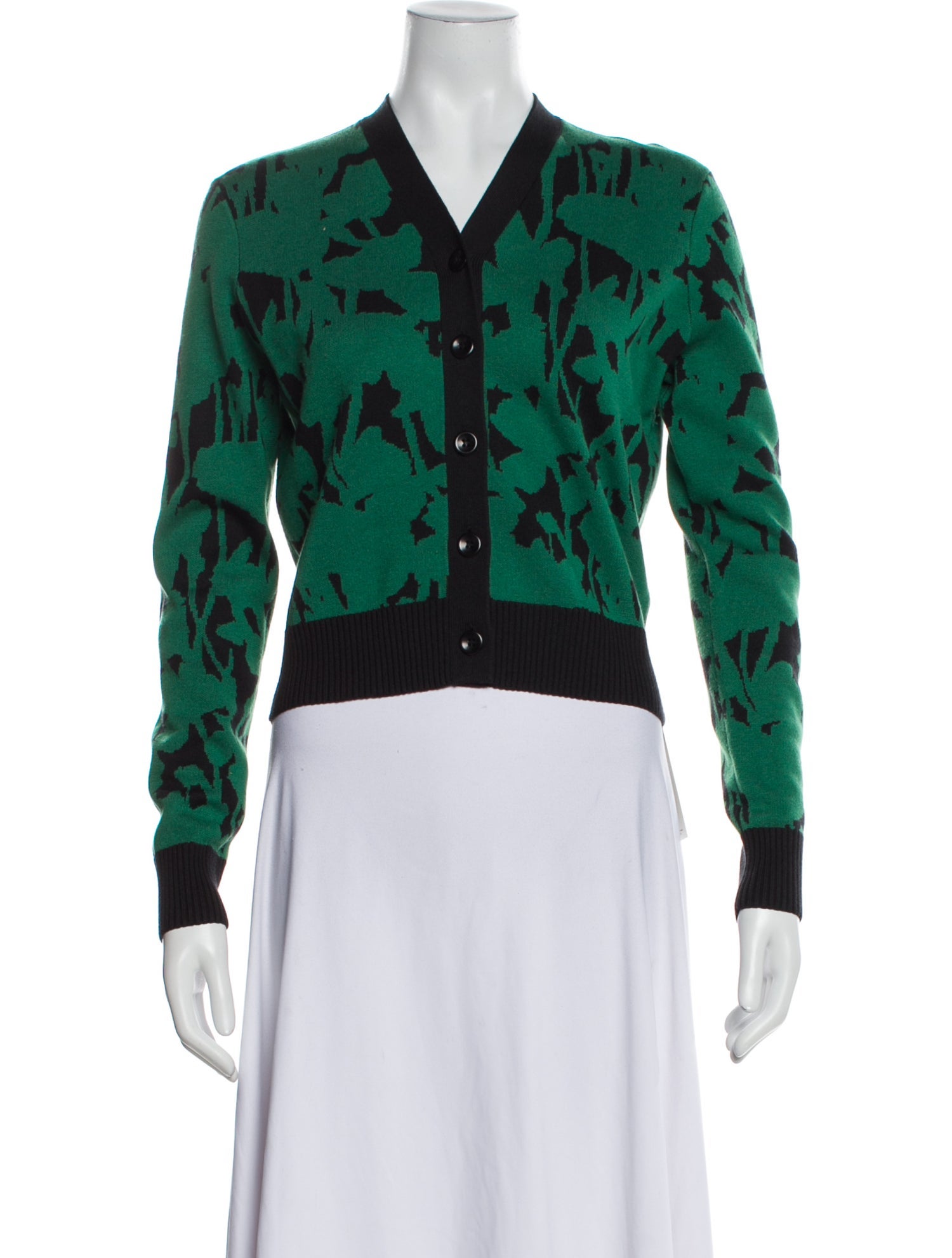 Proenza Schouler White Label Silk Printed Sweater