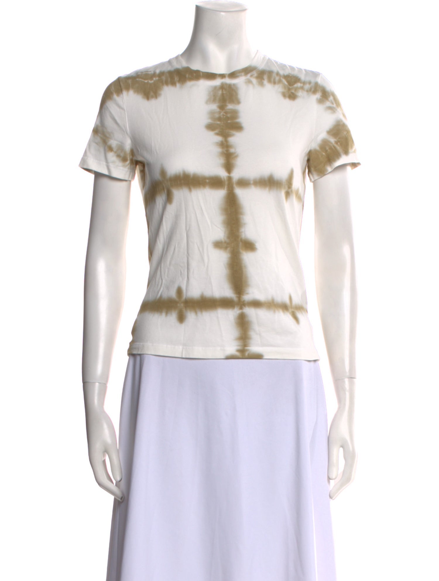 Proenza Schouler White Label Tie-Dye Print Bateau Neckline T-Shirt