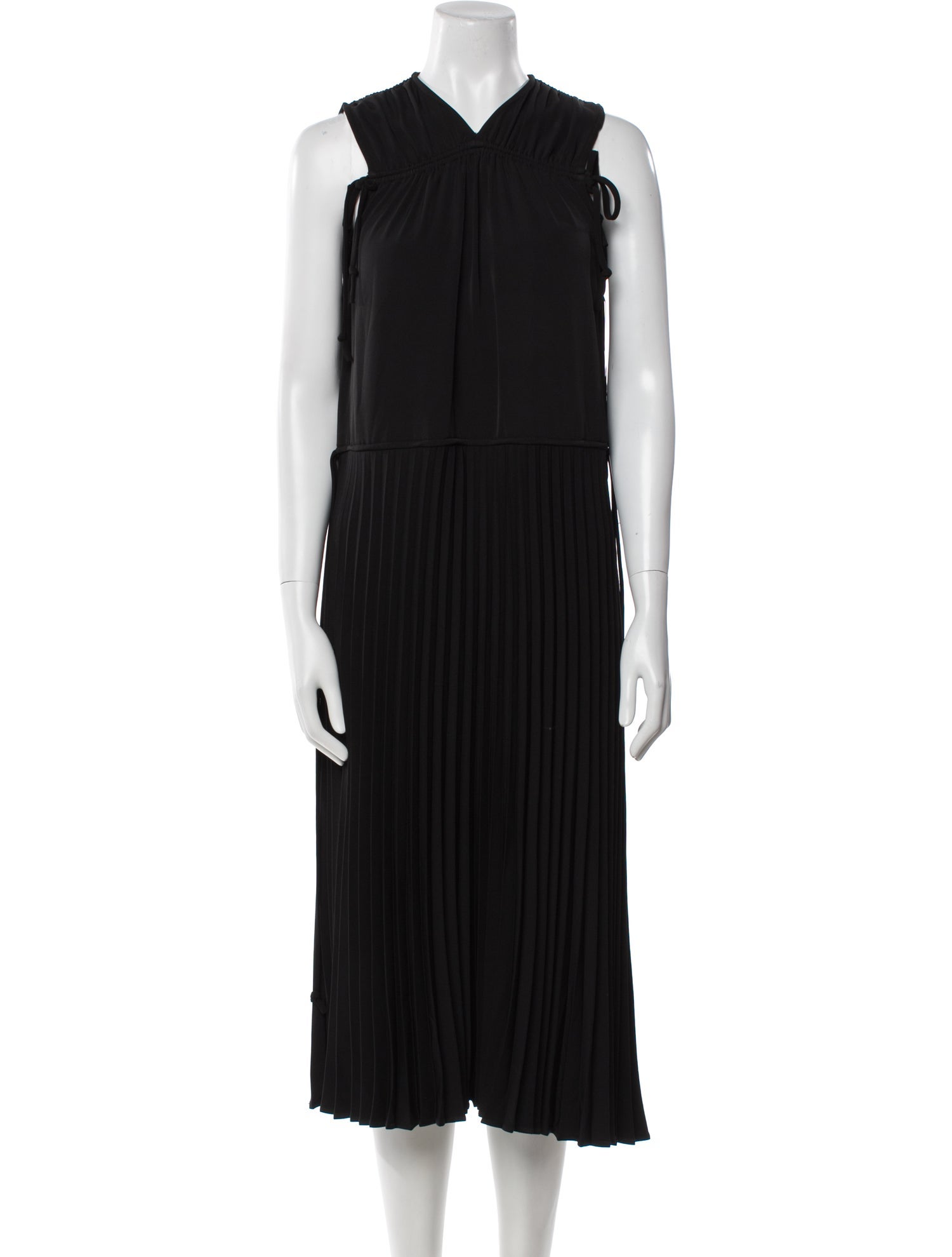 Proenza Schouler White Label V-Neck Midi Length Dress