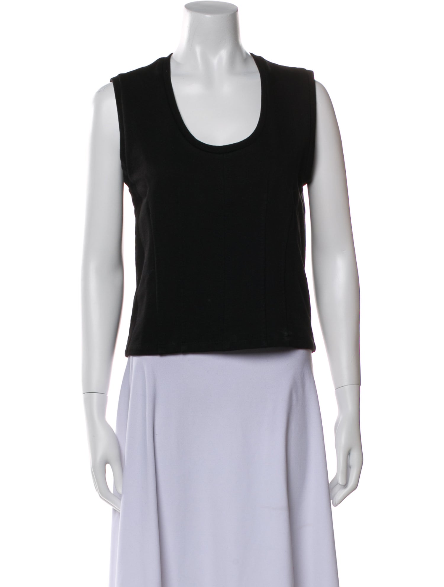 Proenza Schouler White Label Scoop Neck Sleeveless Top