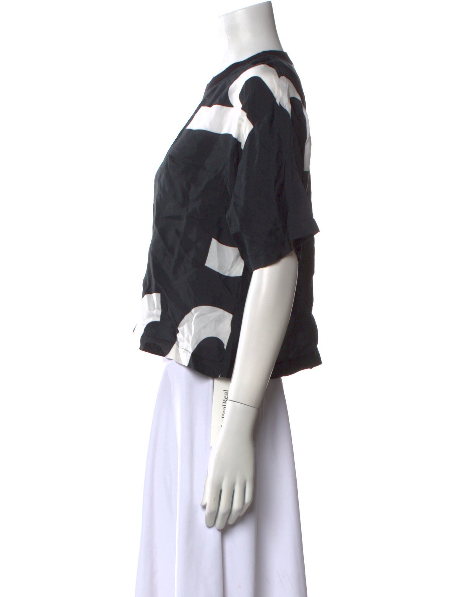 Proenza Schouler White Label Crew Neck Short Sleeve Crop Top