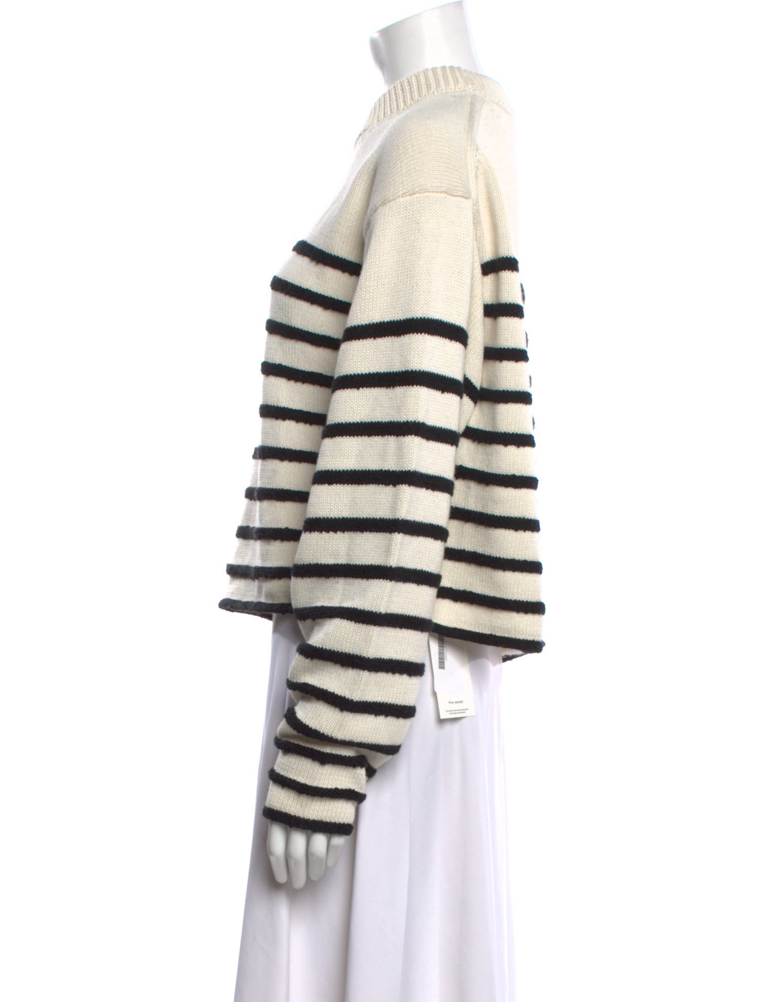 Proenza Schouler White Label Striped Crew Neck Sweater