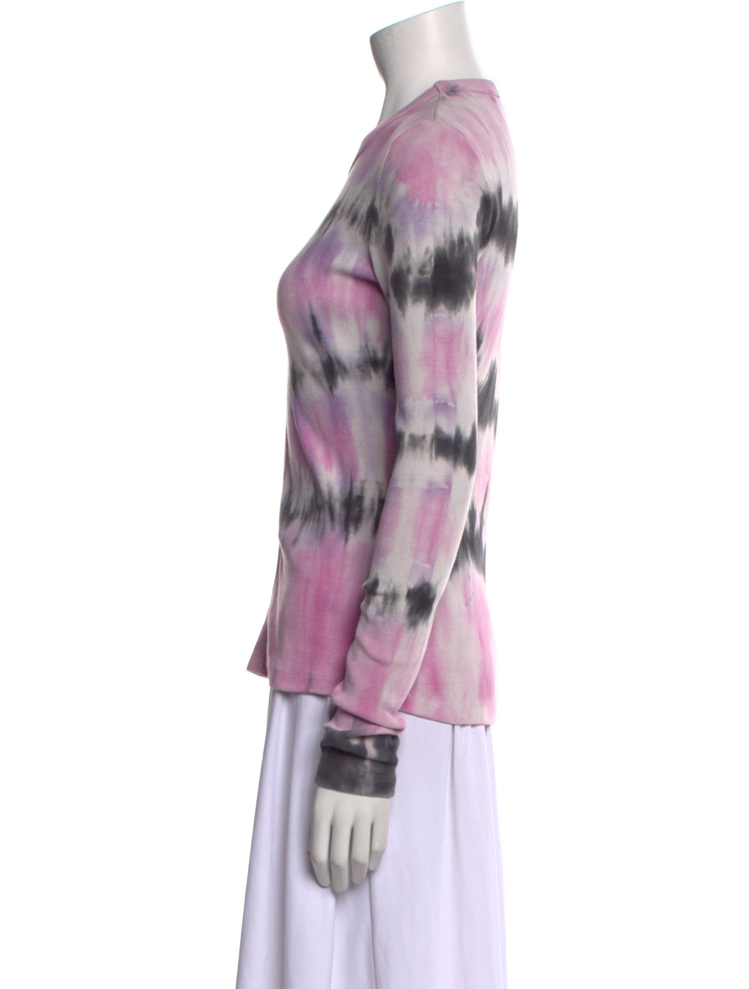 Proenza Schouler White Label Tie-Dye Print Crew Neck Sweatshirt