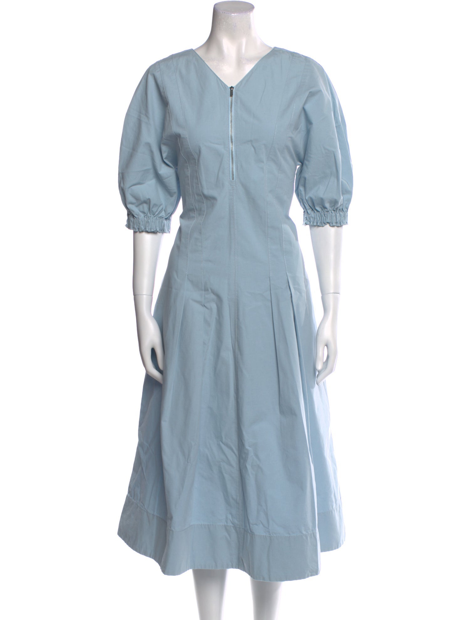 Proenza Schouler White Label V-Neck Long Dress