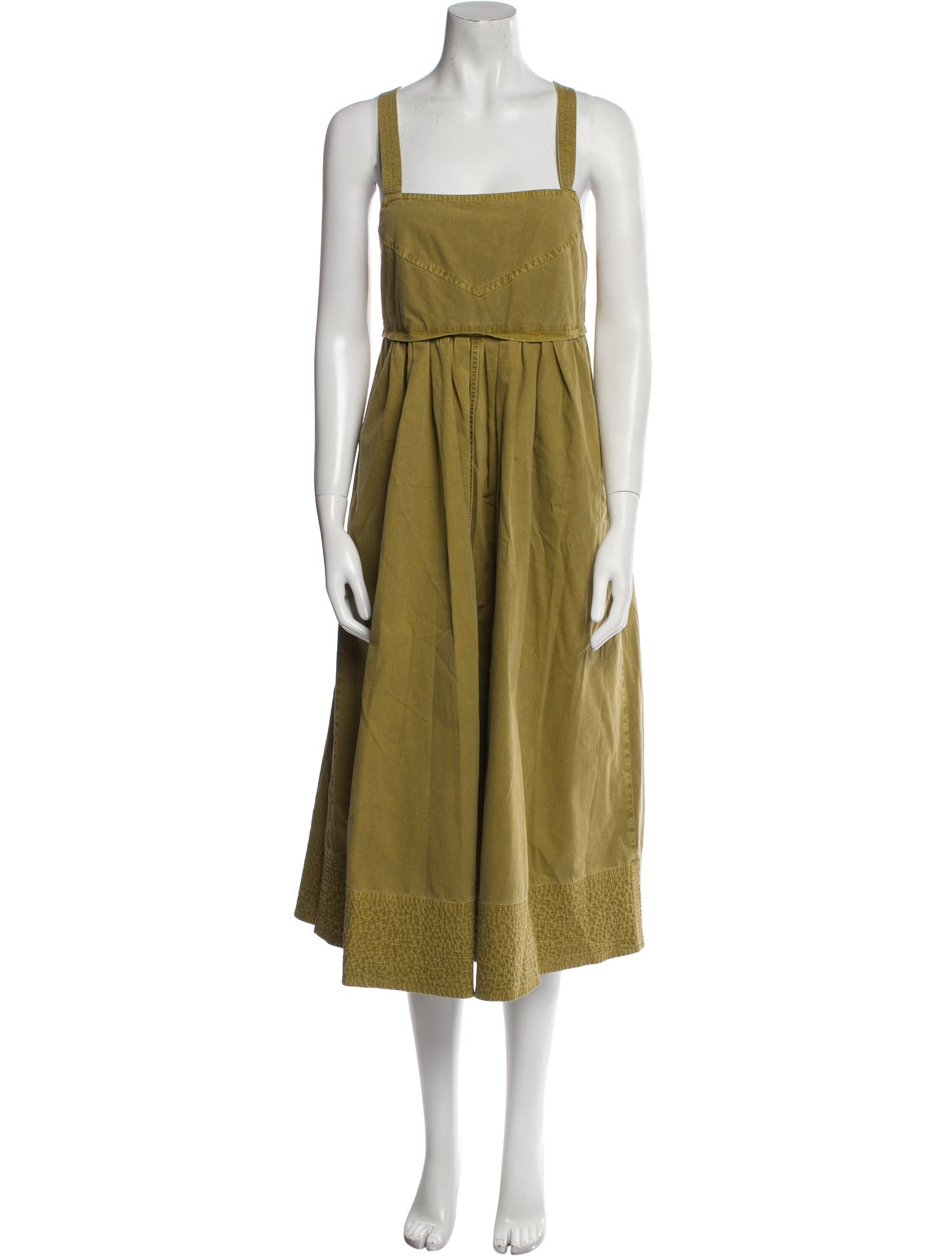 Proenza Schouler White Label Square Neckline Long Dress w/ Tags