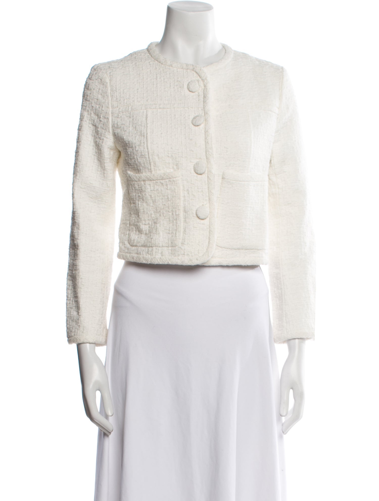 Proenza Schouler White Label Tweed Pattern Evening Jacket