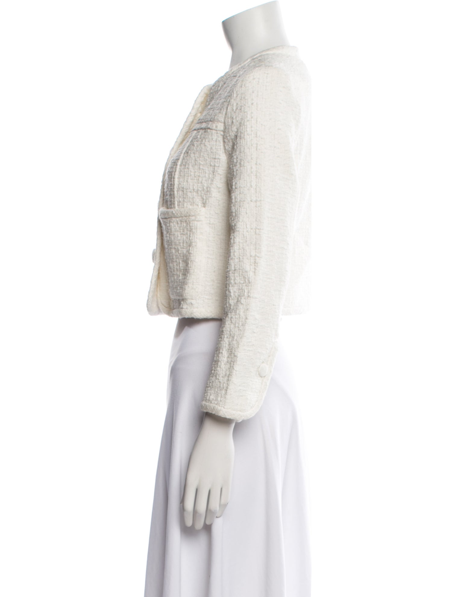 Proenza Schouler White Label Tweed Pattern Evening Jacket
