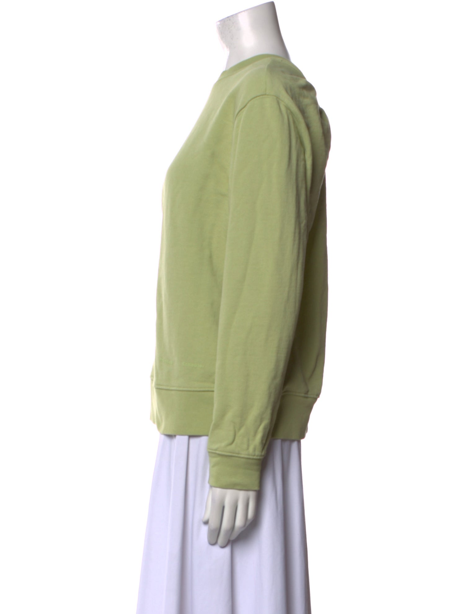 Proenza Schouler White Label Crew Neck Long Sleeve Sweatshirt