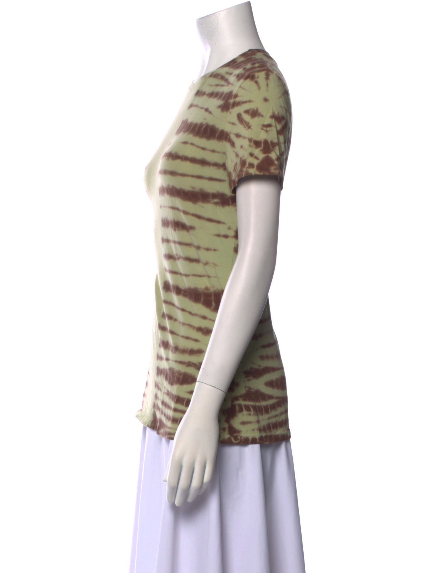 Proenza Schouler White Label Tie-Dye Print Crew Neck T-Shirt