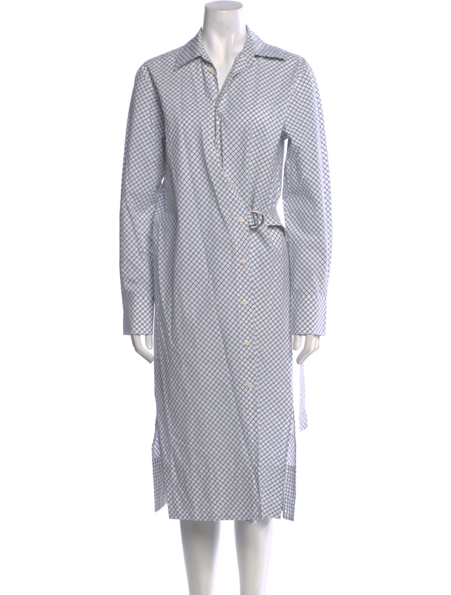 Proenza Schouler White Label Plaid Print Midi Length Dress w/ Tags