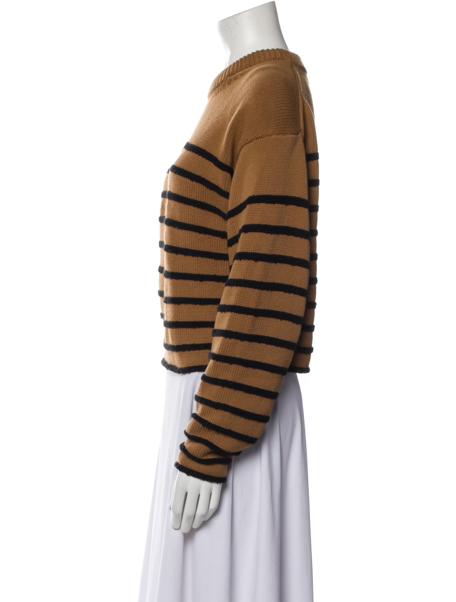 Proenza Schouler White Label Striped Crew Neck Sweater